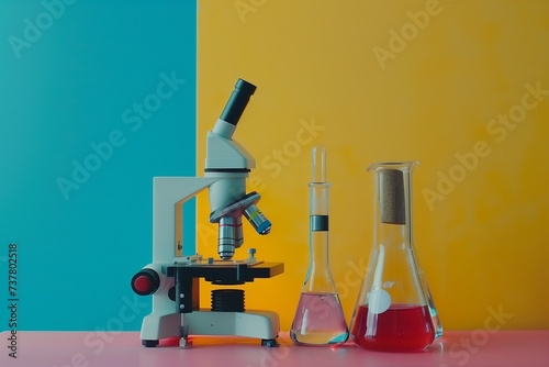 microscope in laboratory