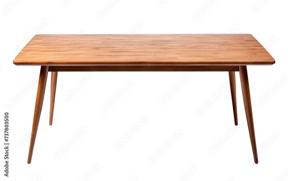 Simple Scandinavian Dining Table on transparent background Simple Scandinavian Dining Table on transparent background