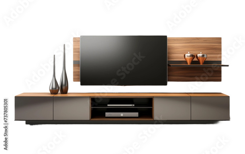 Modular Entertainment Center on transparent background photo