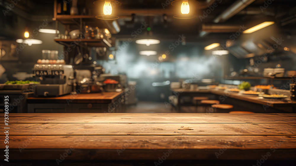 Cozy Cafe Vibe, Blurred Background of a Wooden Table in a Warmly Lit Bar, Inviting Ambiance for Relaxing Evenings Cozy Cafe Vibe, Blurred Background of a Wooden Table in a Warmly Lit Bar, Inviting Ambiance for Relaxing Evenings