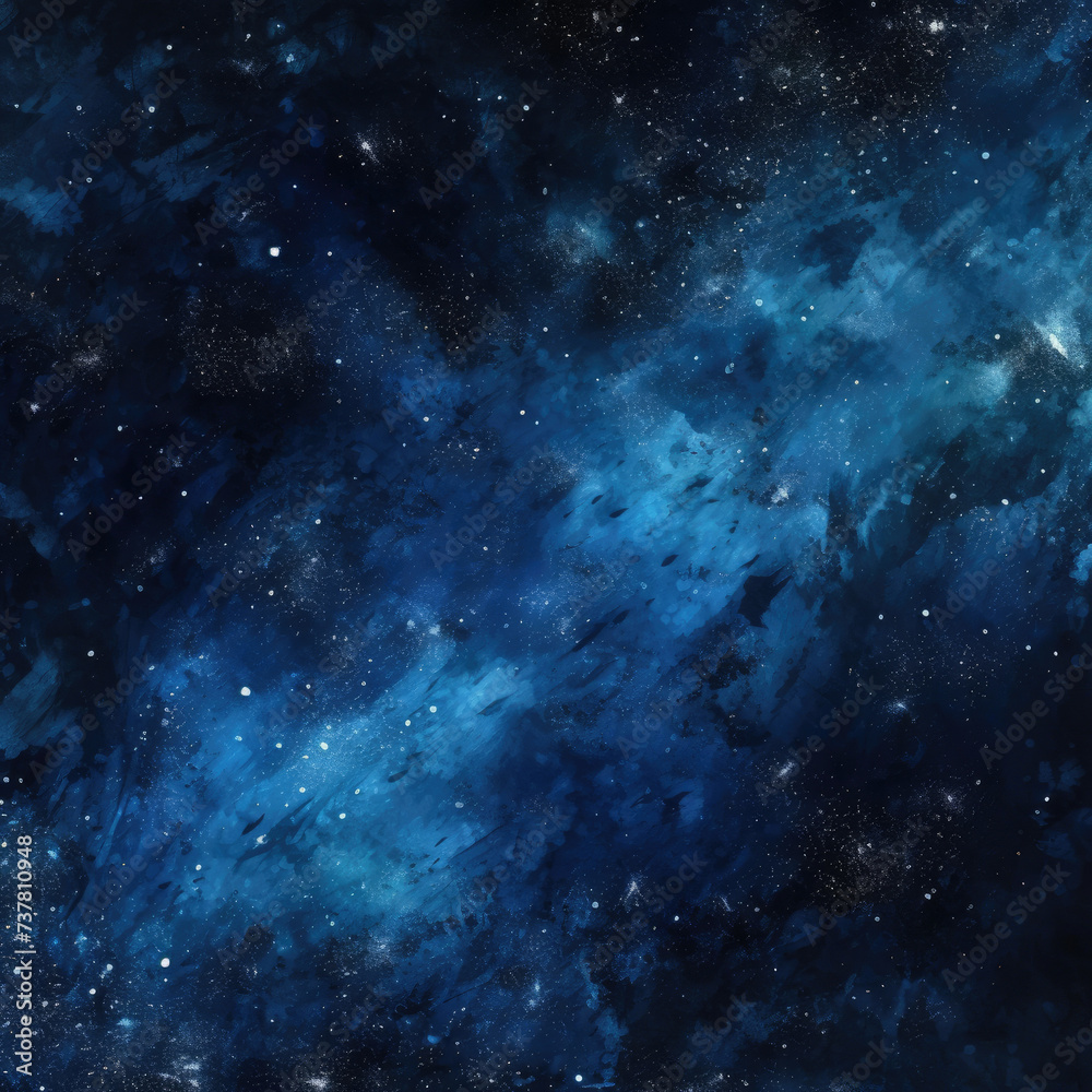 Blue Space Filled With Stars and Dust