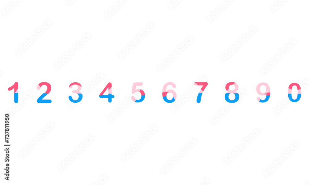Set Of Number Vector Set Of Number Vector