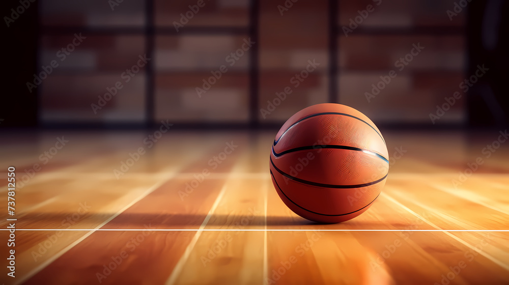 Basketball sport, basketball background close-up detail