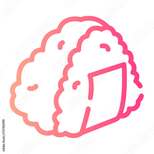 onigiri Line Gradient Icon