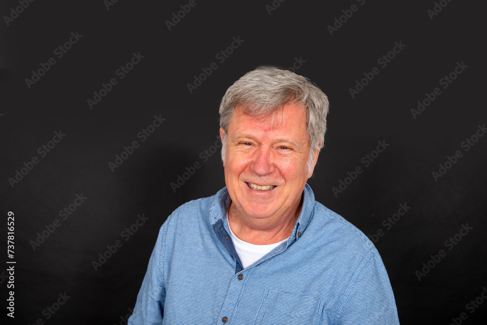 portrait of smiling happy mature man portrait of smiling happy mature man