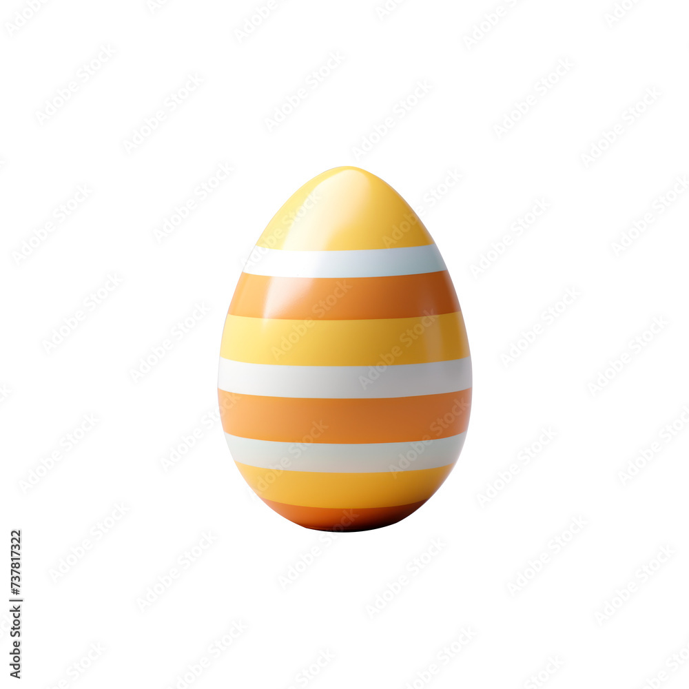 Colorful easter egg stripes isolated on white Colorful easter egg stripes isolated on white