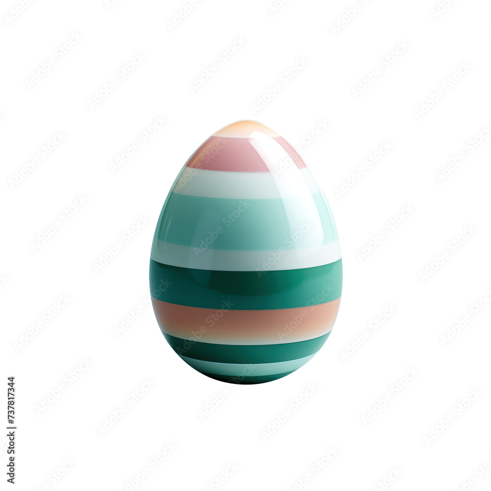 Colorful easter egg stripes isolated on white Colorful easter egg stripes isolated on white