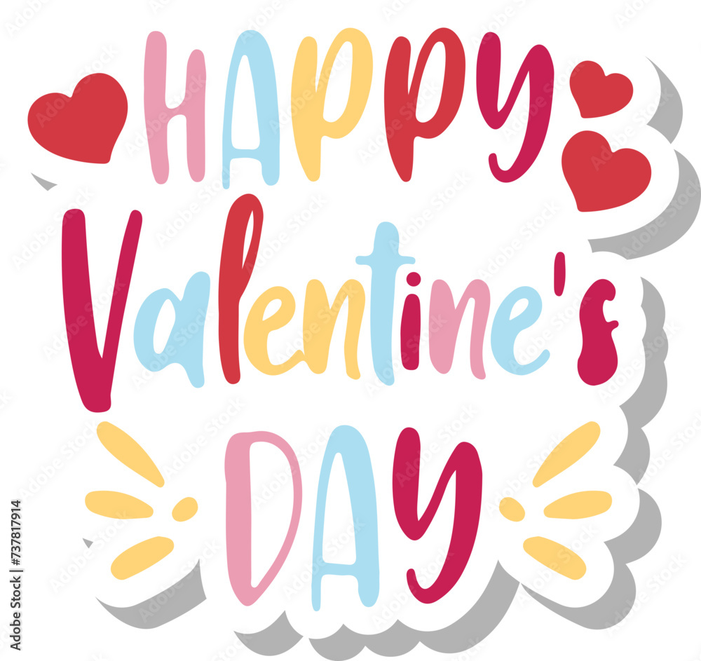Happy Valentine's Day Sticker Happy Valentine's Day Sticker