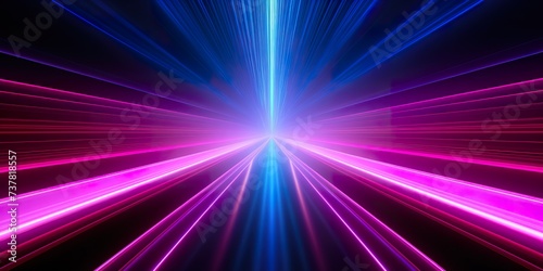 3d render, abstract colorful background, bright neon rays and glowing lines. Pink yellow blue creative wallpaper
