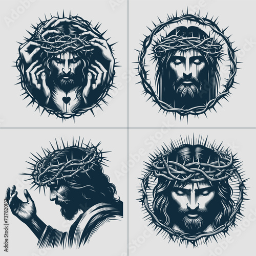 Jesus Christ Crown of Thorns Vector File © uzzalroyy9706@gmail
