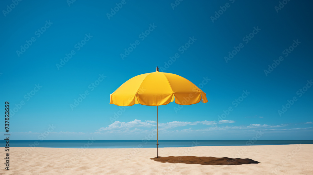 A yellow umbrella