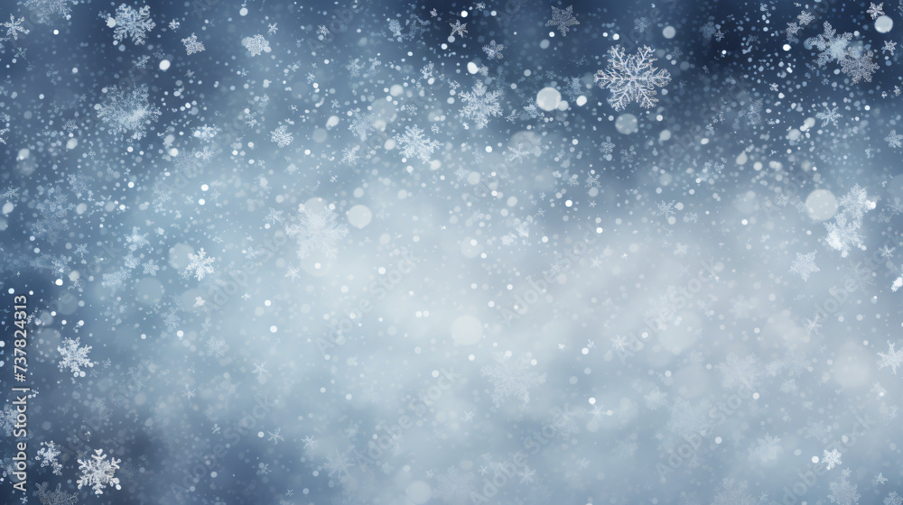 Abstract background snowfall