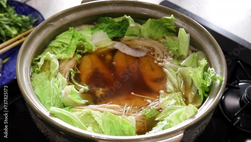 Japanese hot pot dish