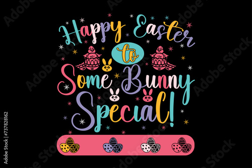 Some bunny needs vodka Happy Easter Day Typography lettering T-shirt Design