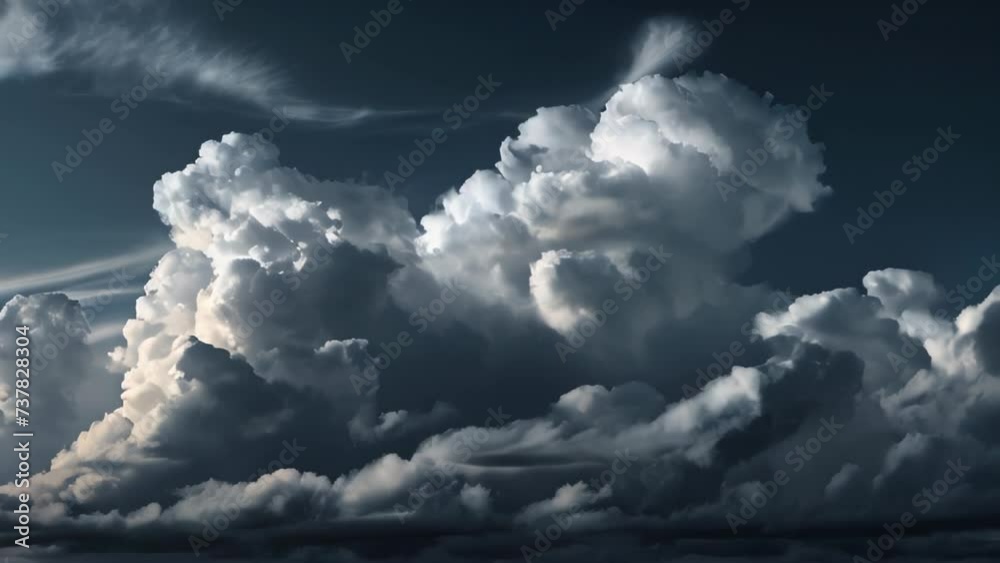 Dramatic contrast between dark clouds and light, the anticipation of an approaching storm
Dramatic contrast between dark clouds and light, the anticipation of an approaching storm