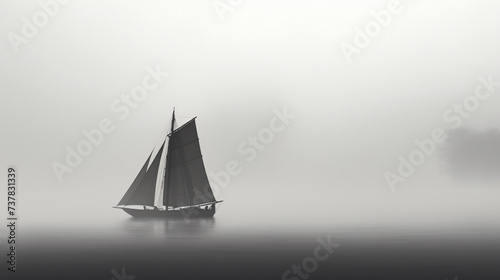 Black sailboat