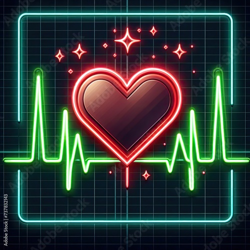 Cardiogram of the heart generative AI