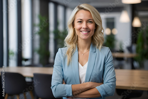 portrait of a smiling businesswoman