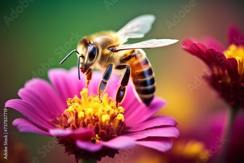 bee on flower © Nature creative