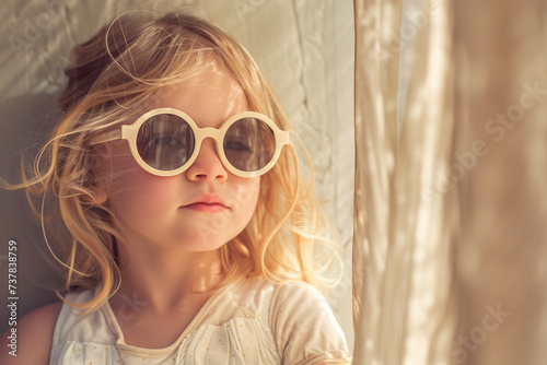 portrait of a girl in sunglasses