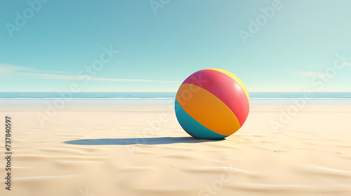Beach volleyball background, sport combination of volleyball on the beach
