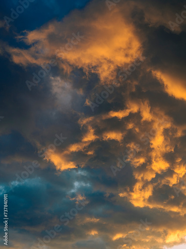 colorful sunset clouds 