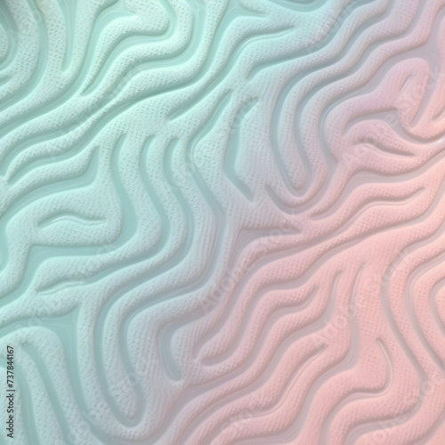 Wave texture silk abstract fabric. Pink background textile