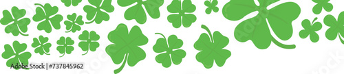 Saint Patrick's Clover Corner Border