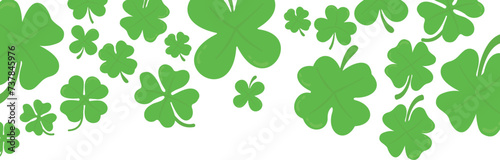 Saint Patrick's Clover Corner Border