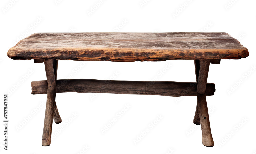Old wooden table, cut out Old wooden table, cut out