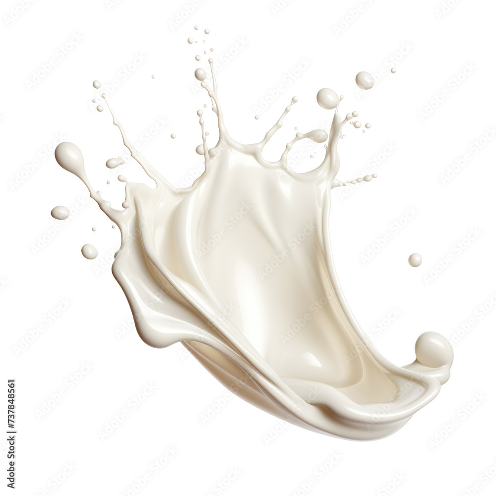 Splash of milk or cream, cut out Splash of milk or cream, cut out