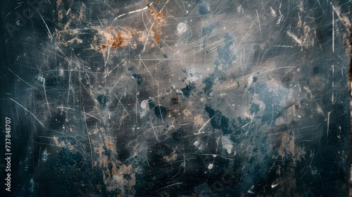 Grunge metal texture background. Metal surface with scratches and cracks