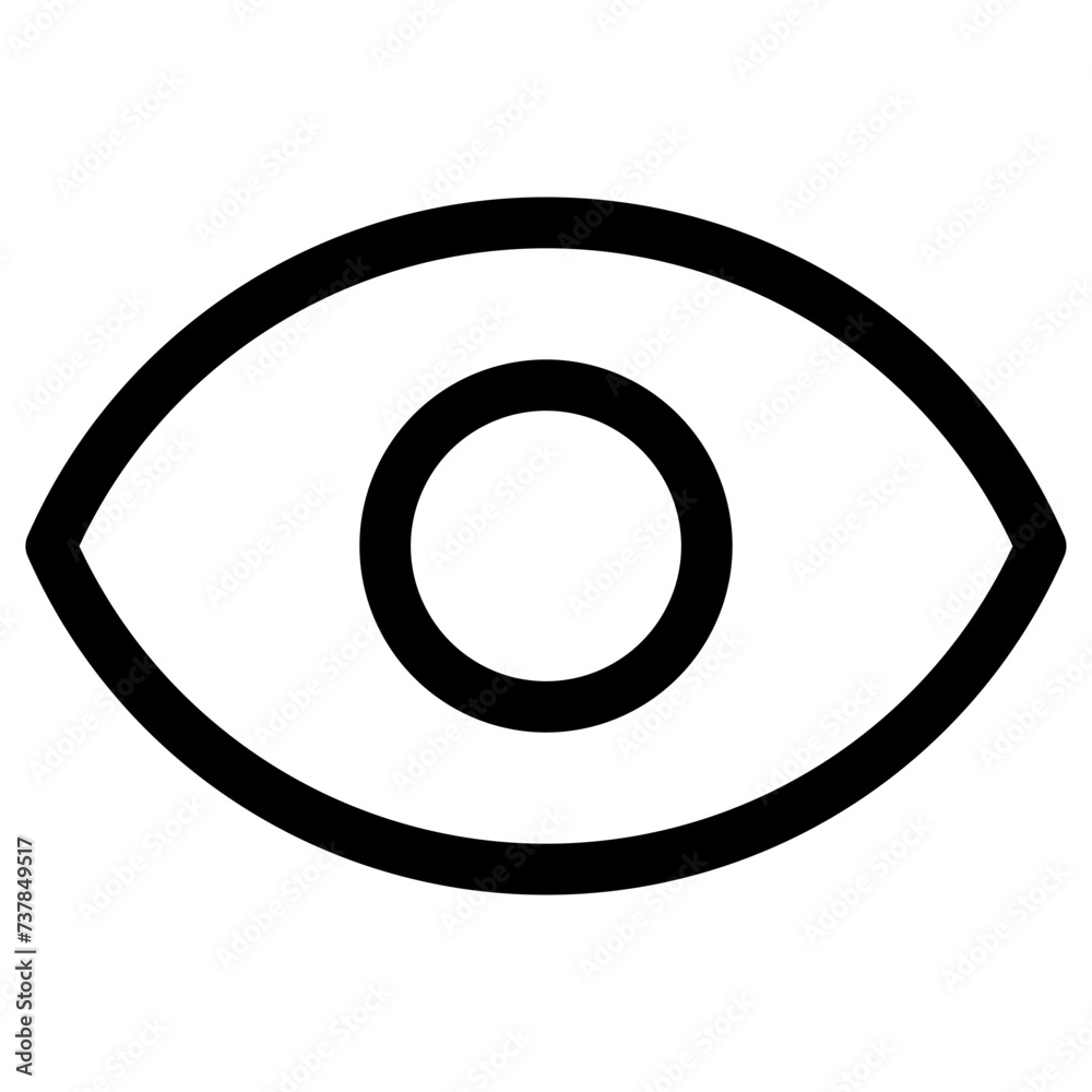 eye icon. vision icon, see view icon, eyesight symbol, sight look sign eye icon. vision icon, see view icon, eyesight symbol, sight look sign