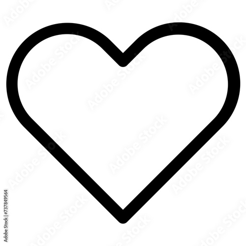 Heart vector icon. love symbol isolated.