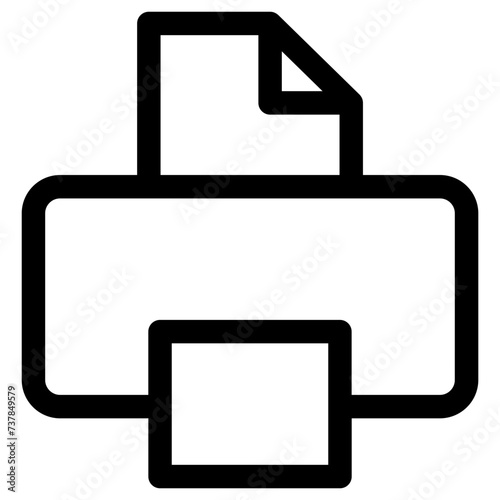 Printer  line Vector Icon