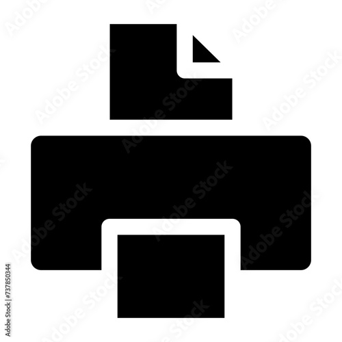 Printer  line Vector Icon