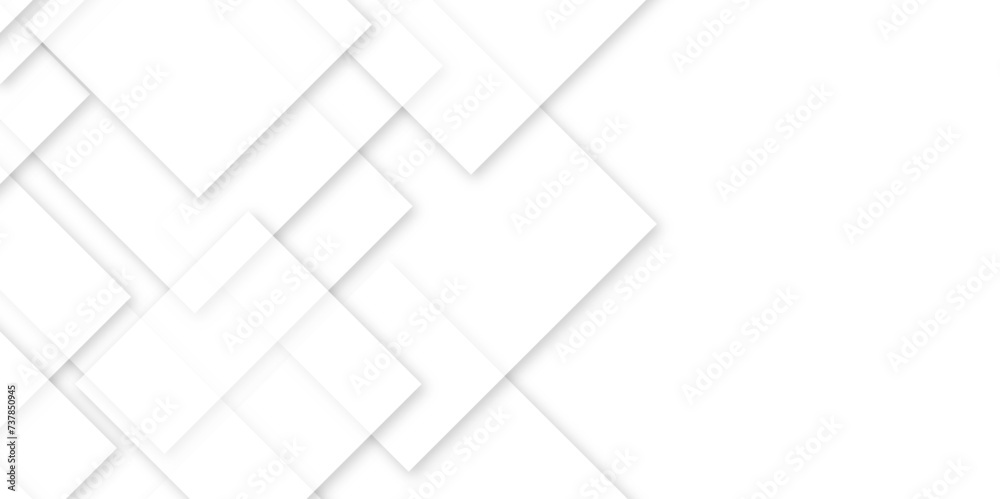 Abstract background with white color triangle pattern texture design .square shape with soft shadows as pattern .space futuristic design concept .abstract triangle vector illustration .