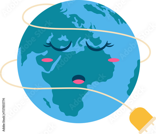 Earth Hour Illustration