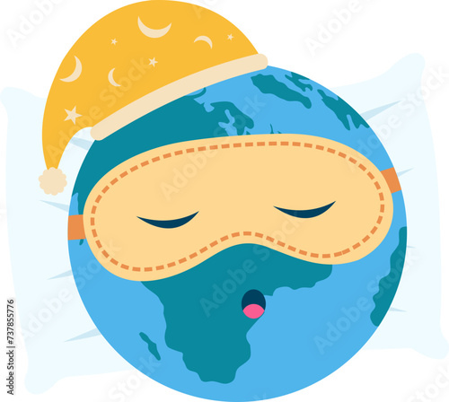 Earth Hour Illustration