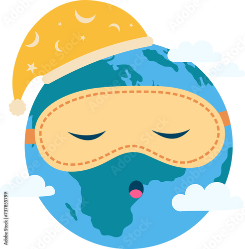 Earth Hour Illustration