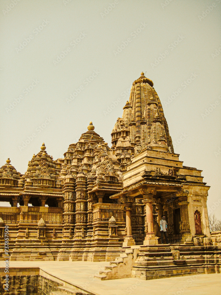 photo of khajuraho sculpture in india photo of khajuraho sculpture in india