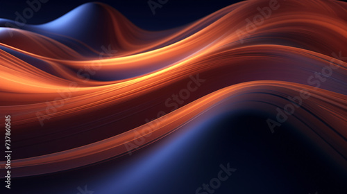 Abstract lines background, 3D rendering illustration.