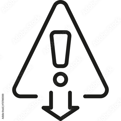 Business Management  Minimize Risk Icon in Line Style