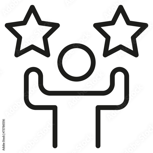 Business Management  Motivating Icon in Line Style
