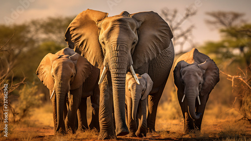 African elephants. © Natia