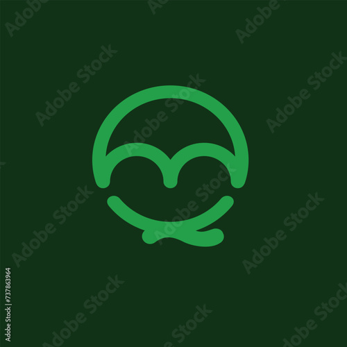 Rocket launch negative space logo. Smart clean and modern logo design inspiration