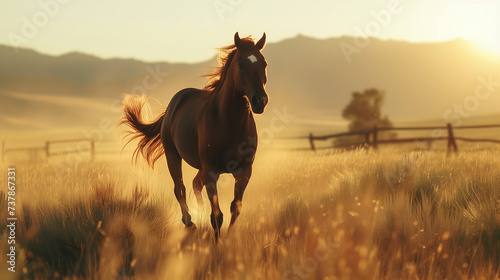 horse in the field © Imaginarium