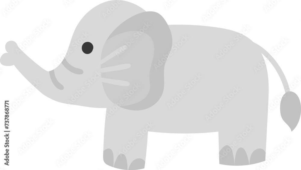 Obraz premium elephant cartoon illustration