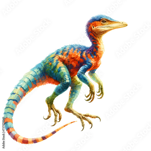 Compsognathus dinosaur  © Kankanit