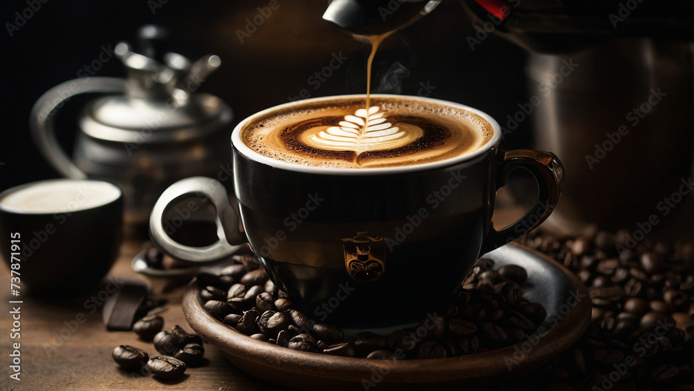 Fototapeta premium cup of coffee Art
